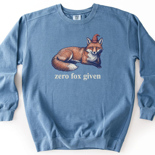 Zero Fox Given Premium Sweatshirt - Blue Jean
