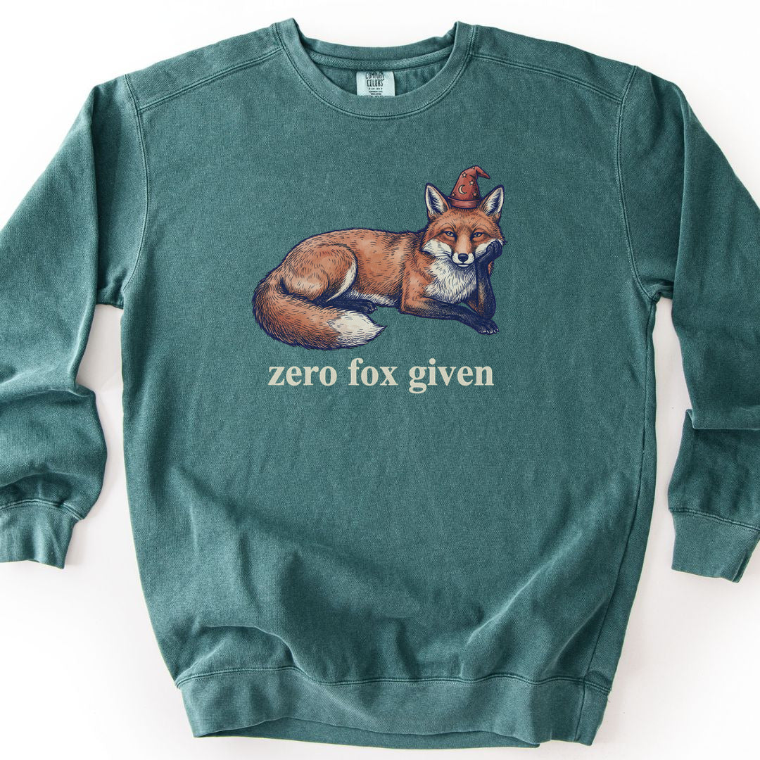 Zero Fox Given Premium Sweatshirt - Blue Spruce
