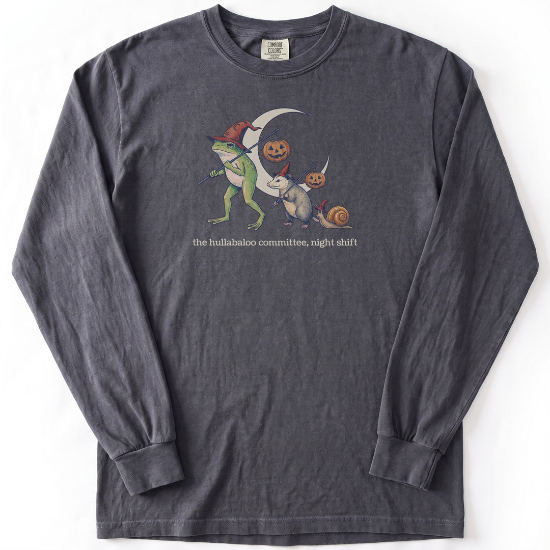 Night Shift Premium LS - Comfort Colors garment-dyed long sleeve in Graphite from Summit Soul