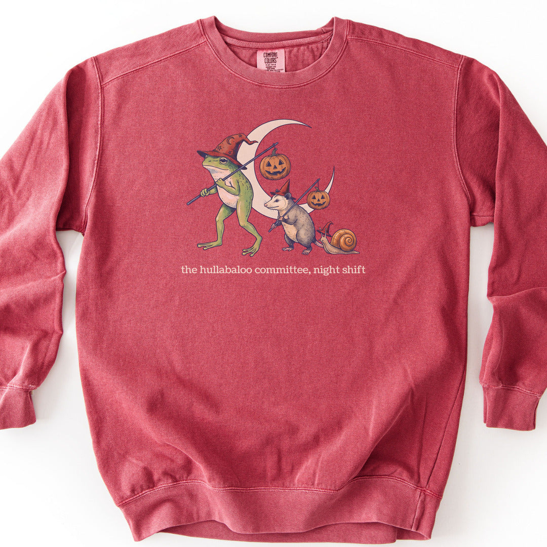 Night Shift Premium Sweatshirt - Crimson