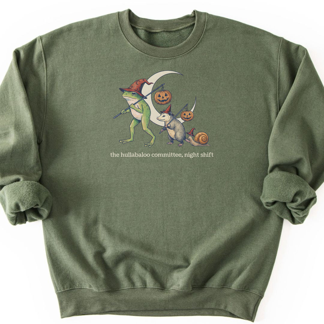 Night Shift Sweatshirt - Military Green