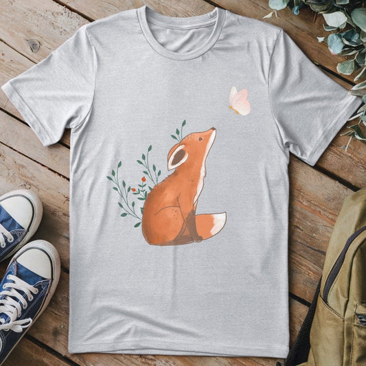 T-Shirt Sport Grey / S Fox & Butterfly T-Shirt