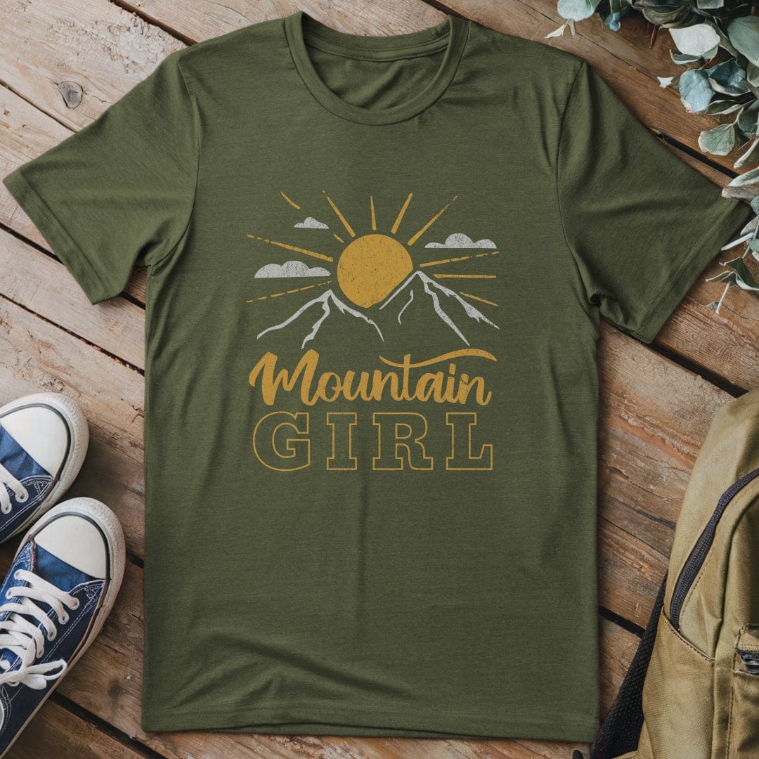 T-Shirt Military Green / S Mountain Girl T-Shirt