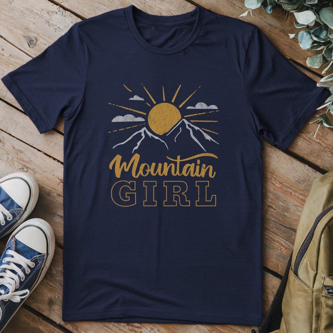 T-Shirt Navy / S Mountain Girl T-Shirt
