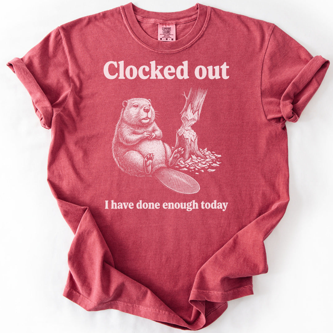 Clocked Out Premium - Crimson