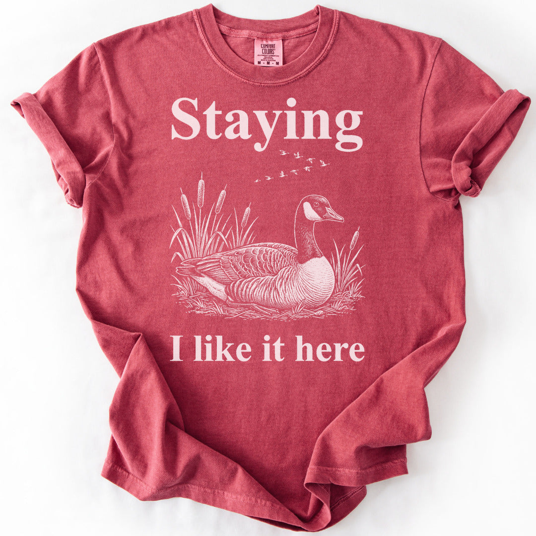 Staying I Like It Here Premium - Crimson