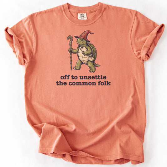 Off to Unsettle the Common Folk Premium - Terracotta