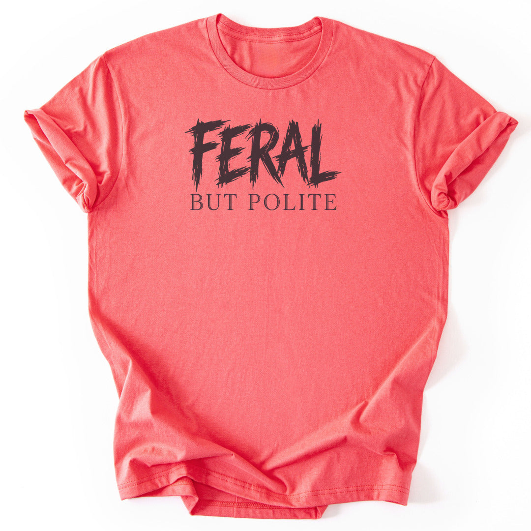 Feral But Polite - Coral Silk