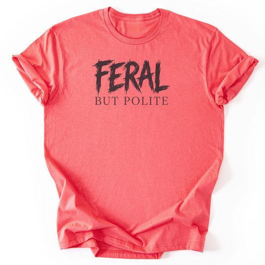 Feral But Polite - Coral Silk