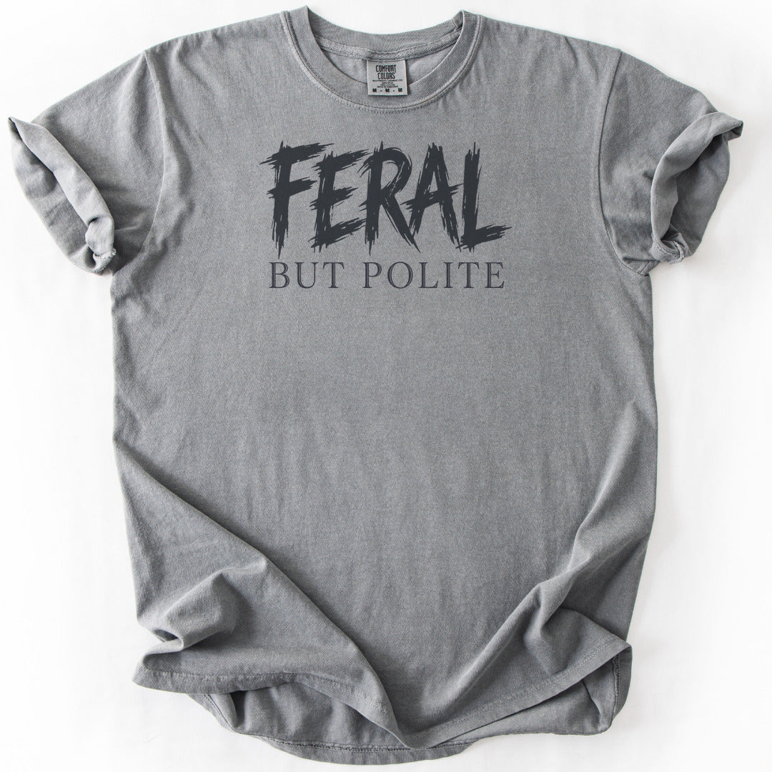 Feral But Polite Premium - Grey