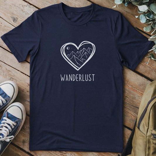 T-Shirt Navy / S Wanderlust Love T-Shirt