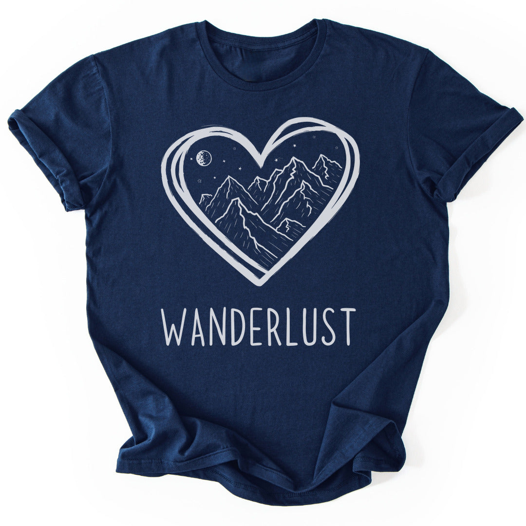 T-Shirt Navy / S Wanderlust Love T-Shirt