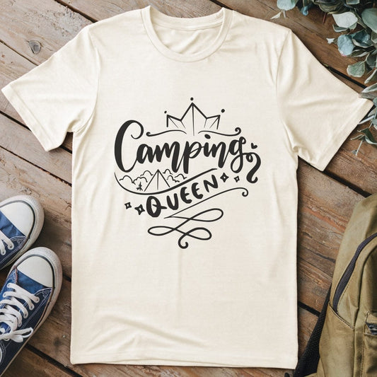 T-Shirt Natural / S Camping Queen T-Shirt