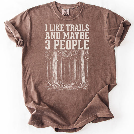 I Like Trails and Maybe 3 People Premium - Espresso