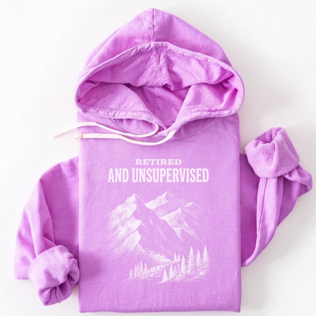 Hoodie Neon Violet / S Retired and Unsupervised Premium Hoodie