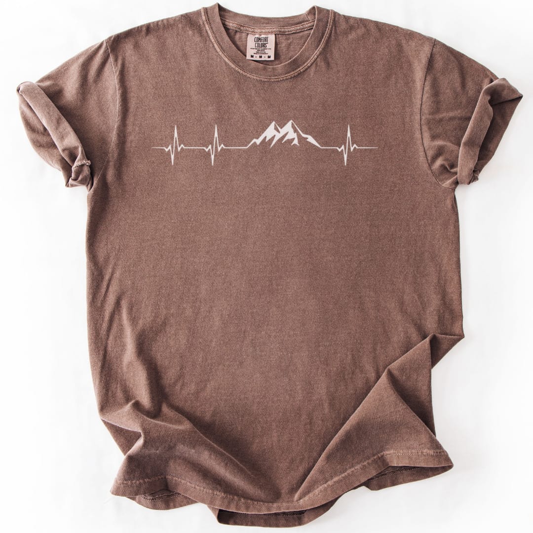 T-Shirt Espresso / S Mountain Pulse Minimalist Premium