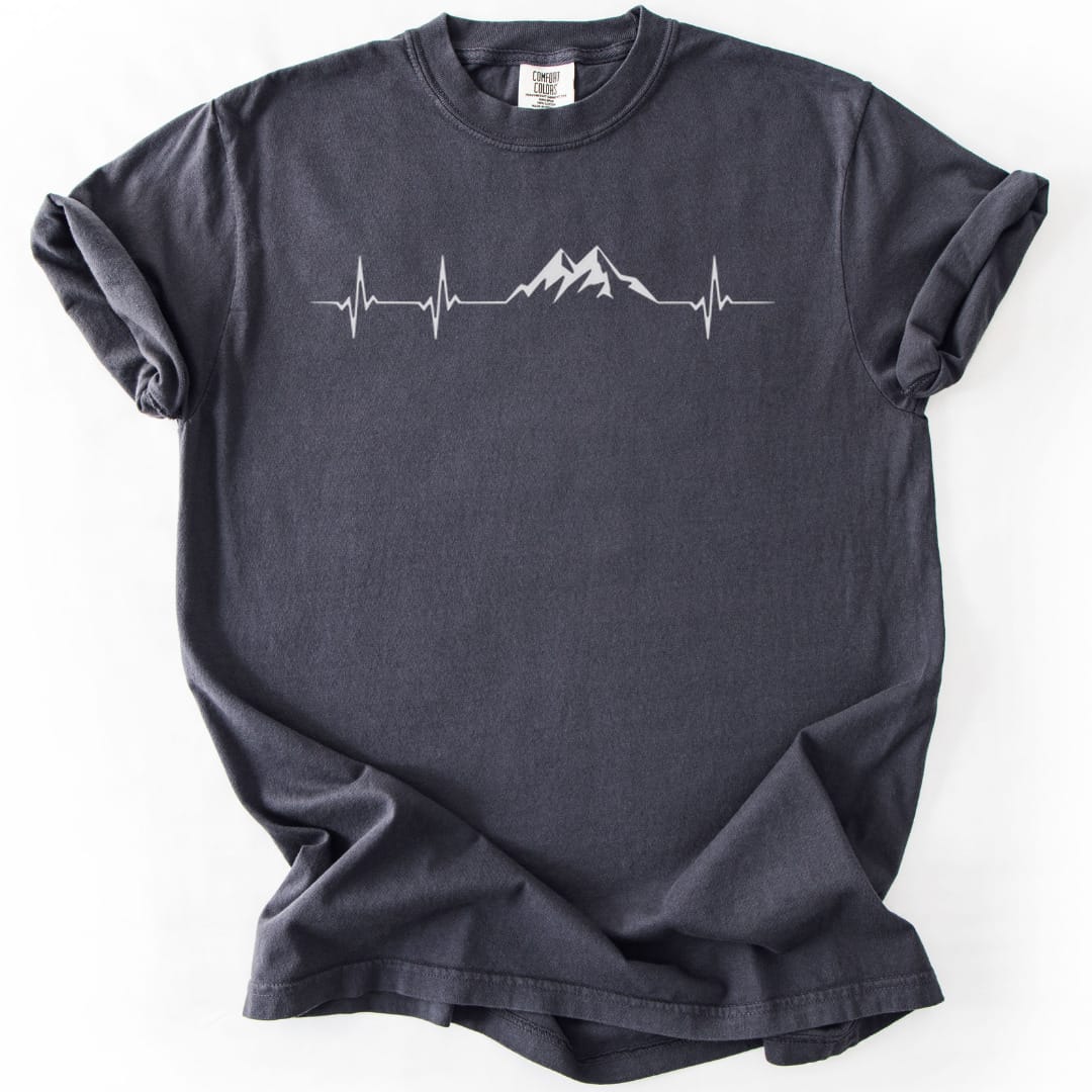 T-Shirt Graphite / S Mountain Pulse Minimalist Premium