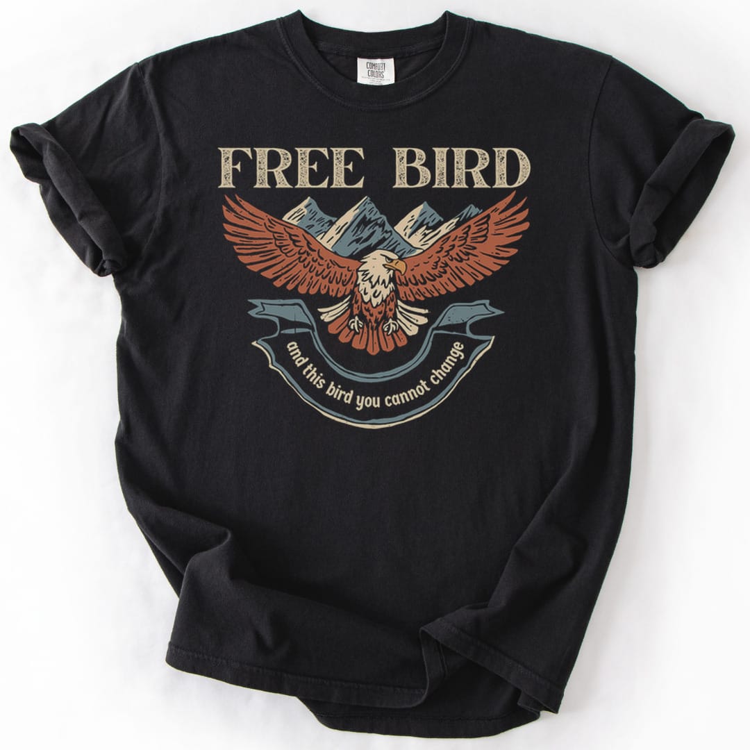 T-Shirt Black / S Free Bird Premium