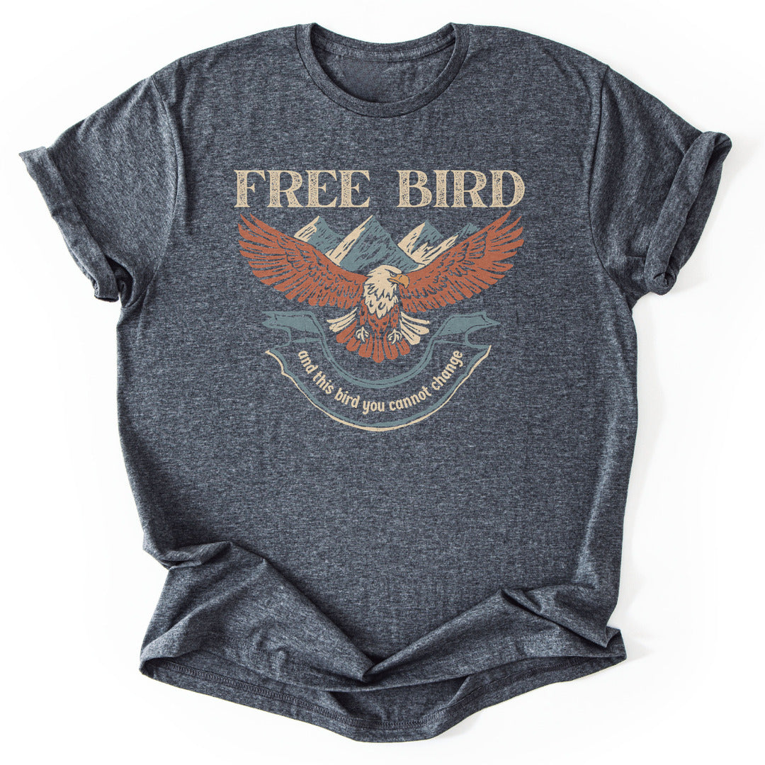 T-Shirt Dark Heather / S Free Bird T-Shirt