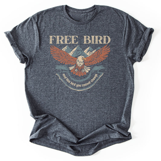 T-Shirt Dark Heather / S Free Bird T-Shirt