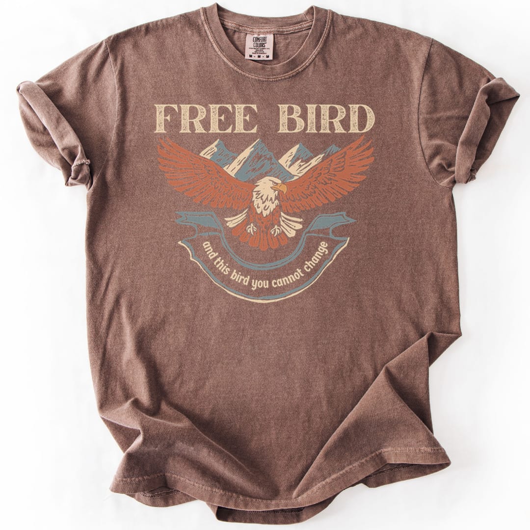 T-Shirt Espresso / S Free Bird Premium