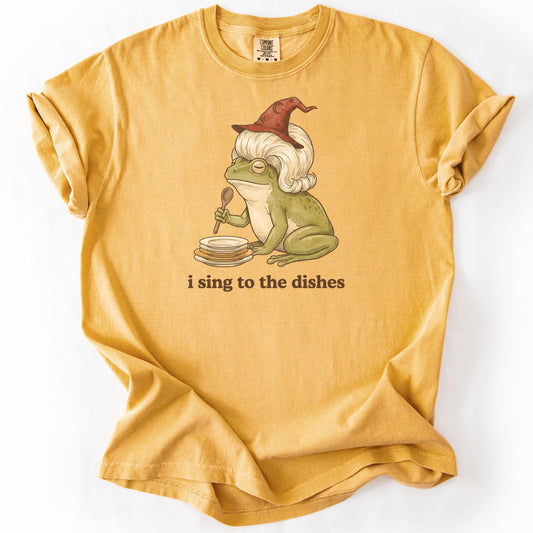 I Sing to the Dishes Premium - Mustard