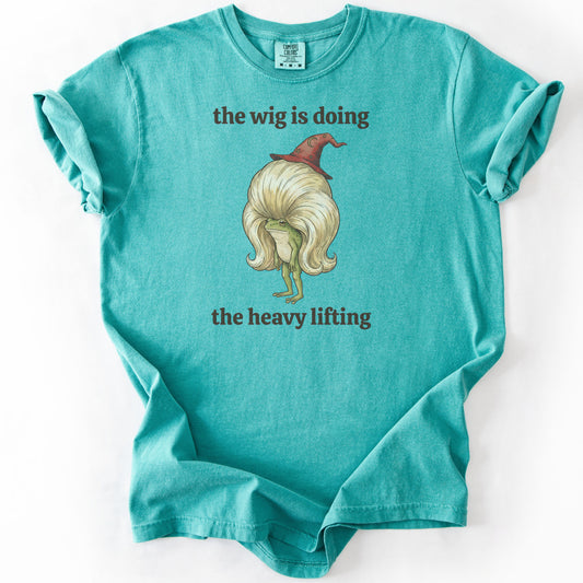 the wig is doing the heavy lifting Premium - Seafoam