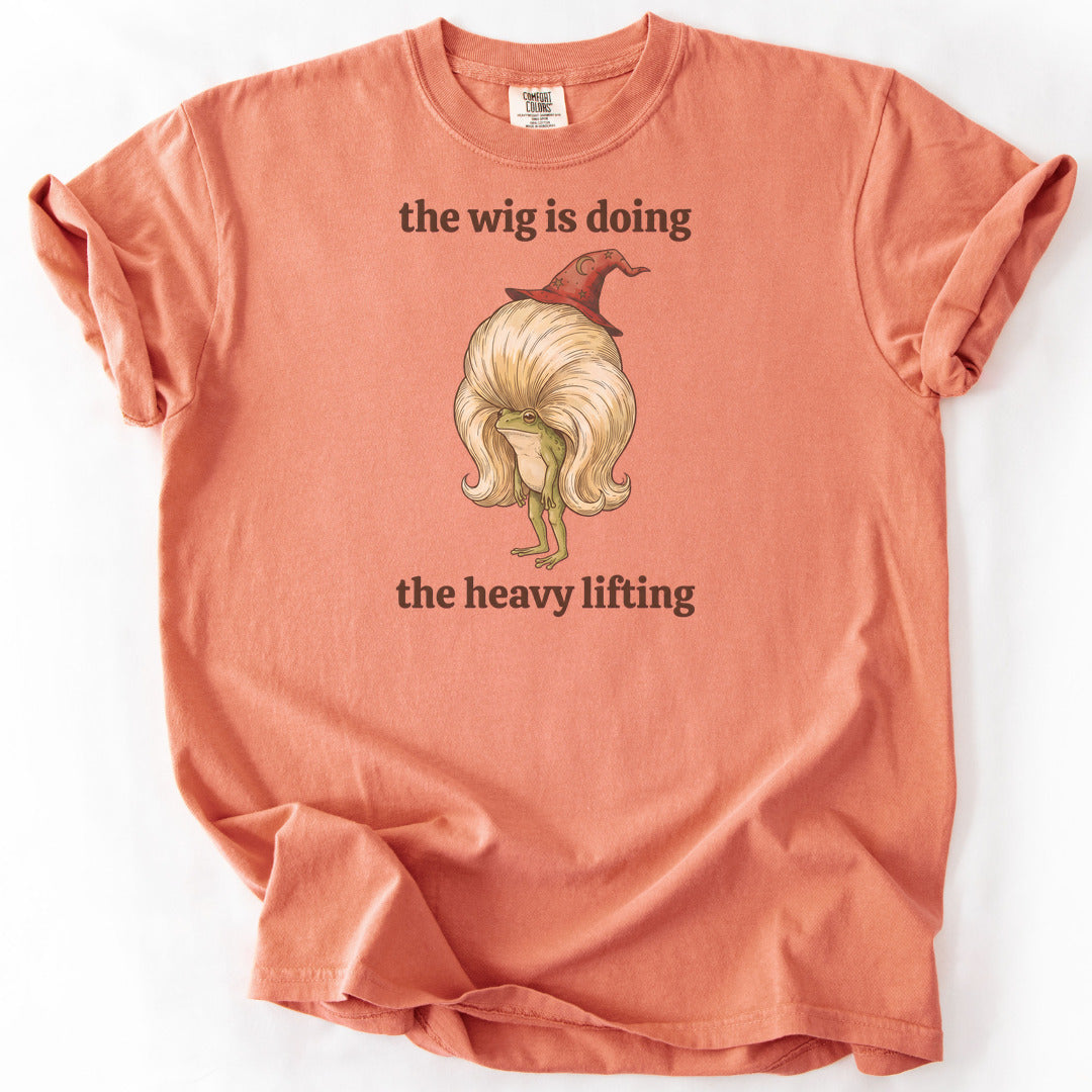 the wig is doing the heavy lifting Premium - Terracotta