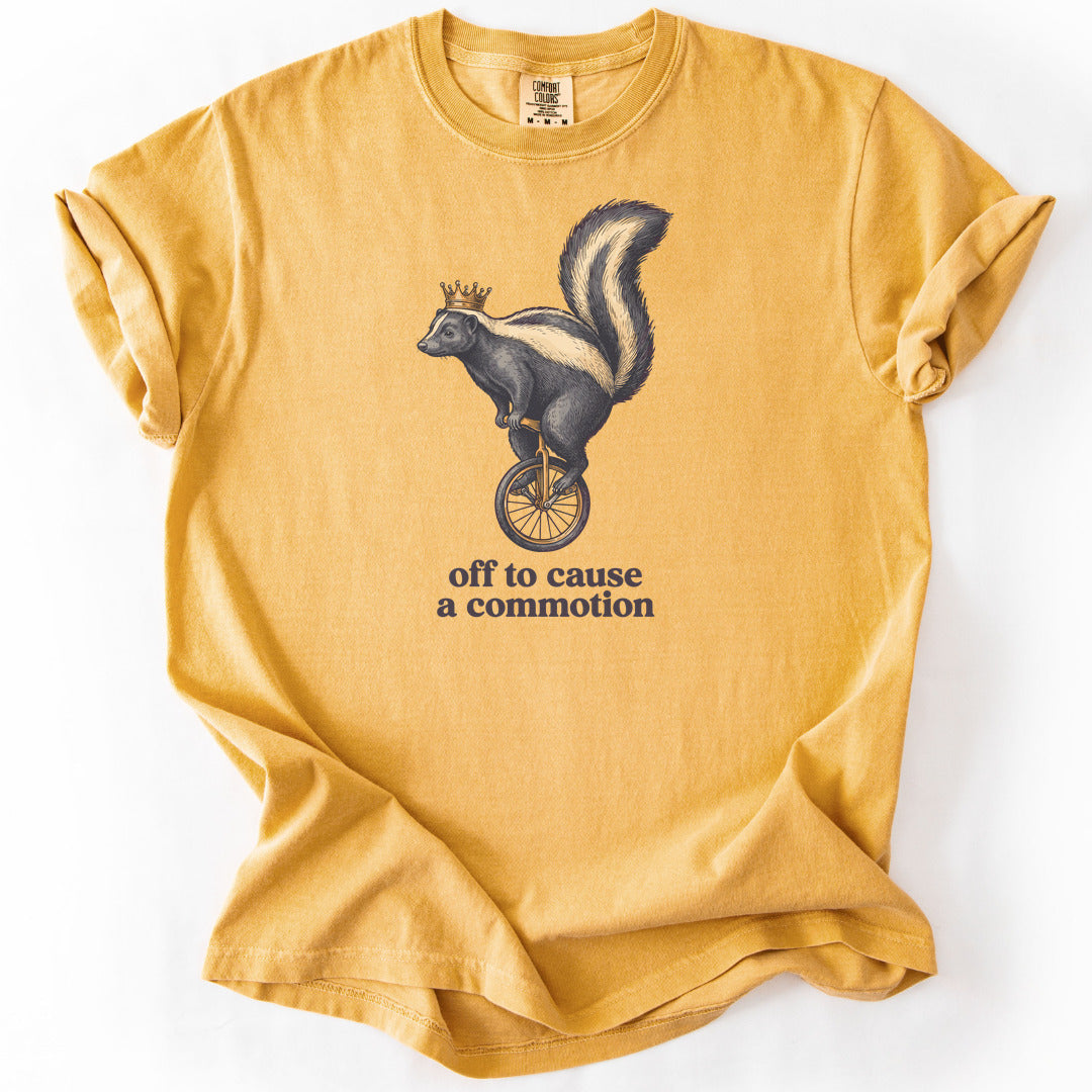Off to Cause a Commotion II Premium - Mustard
