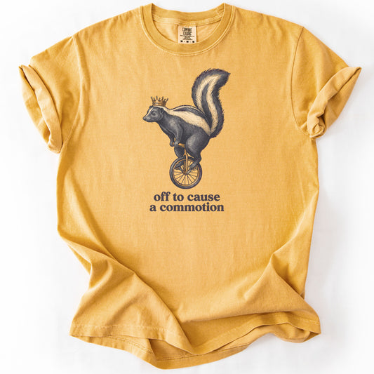 Off to Cause a Commotion II Premium - Mustard