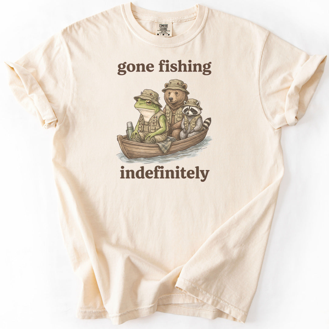 Gone Fishing Indefinitely Premium - Ivory