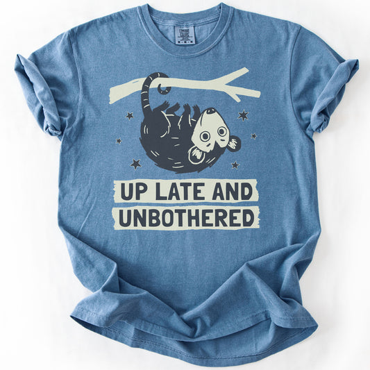 Up Late and Unbothered Premium - Blue Jean