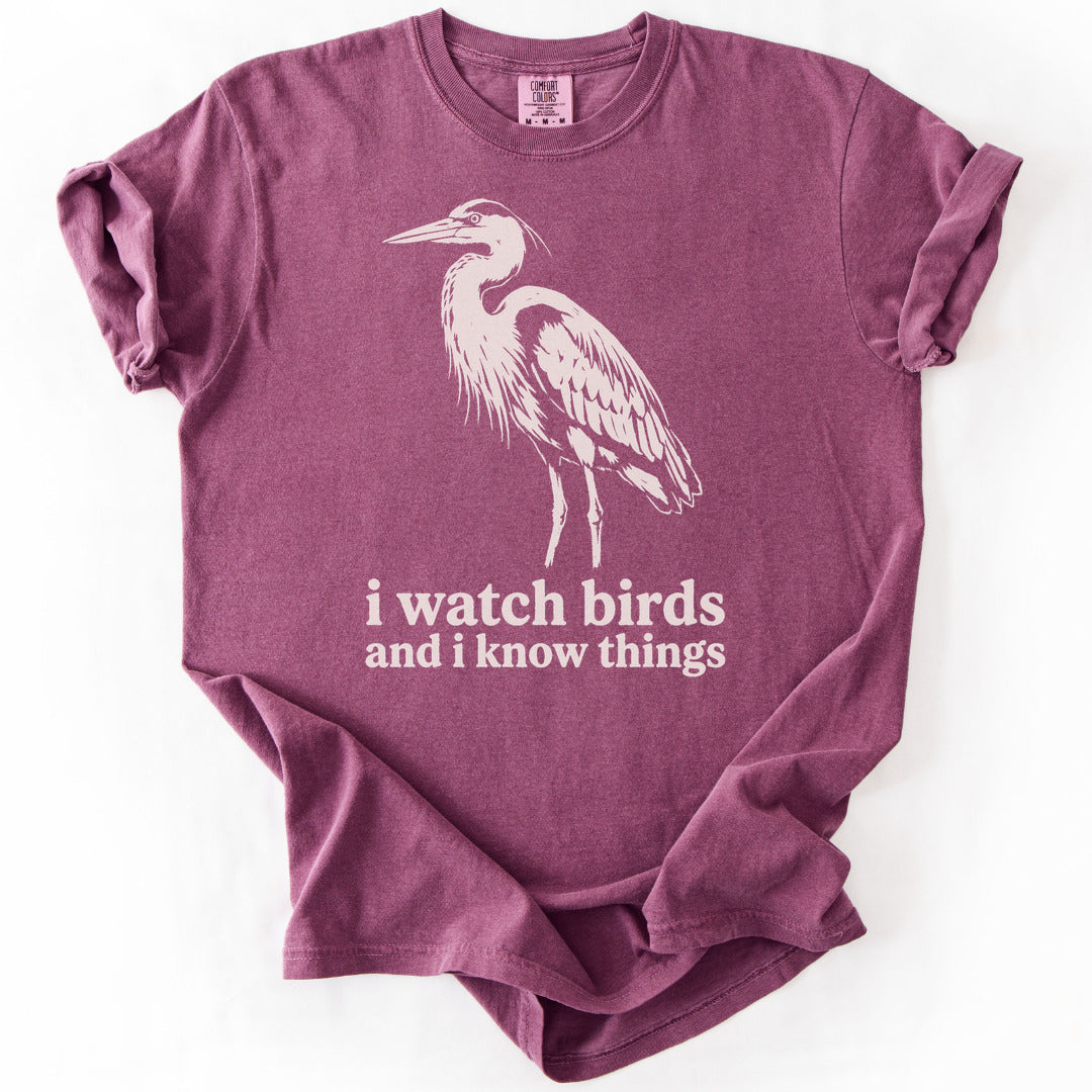 I Watch Birds and I Know Things Premium - Berry