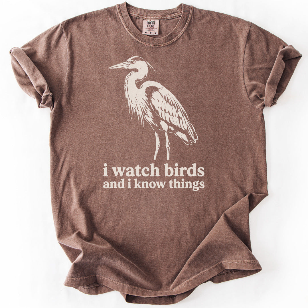I Watch Birds and I Know Things Premium - Espresso