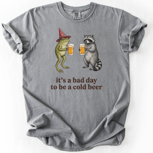 It's a Bad Day to Be a Cold Beer Premium - Grey