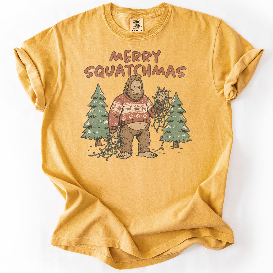 Merry Squatchmas Premium - Mustard