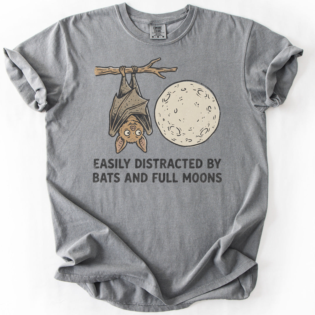 Easily Distracted By Bats and Full Moons Premium - Grey