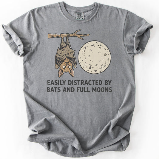 Easily Distracted By Bats and Full Moons Premium - Grey
