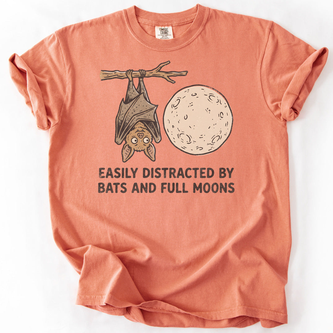 Easily Distracted By Bats and Full Moons Premium - Terracotta