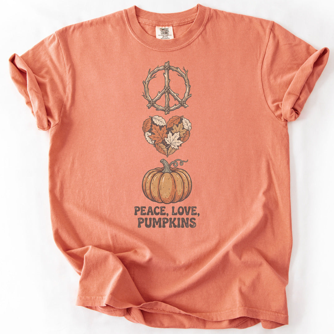 Peace, Love, Pumpkins Premium - Terracotta
