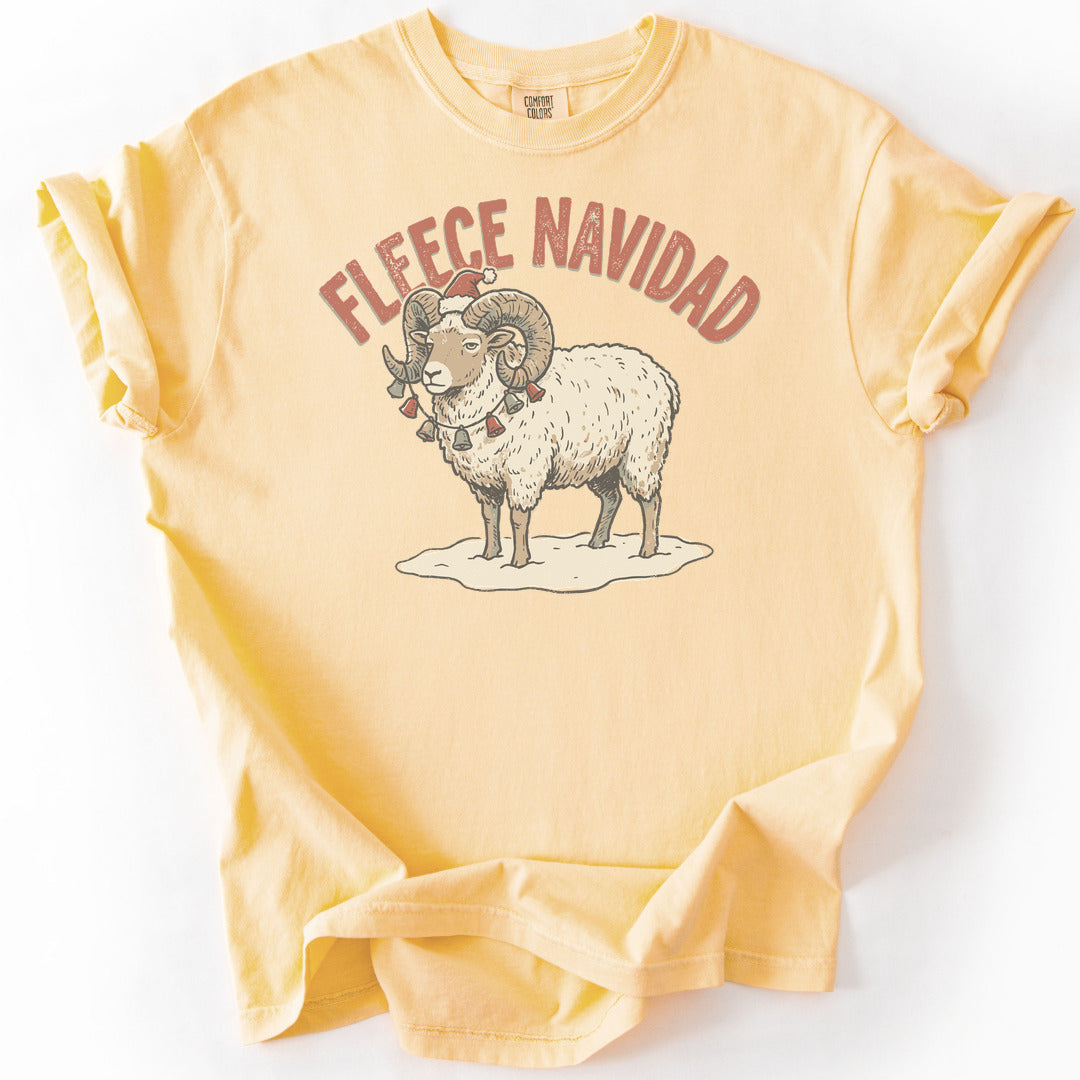 Fleece Navidad Premium - Butter
