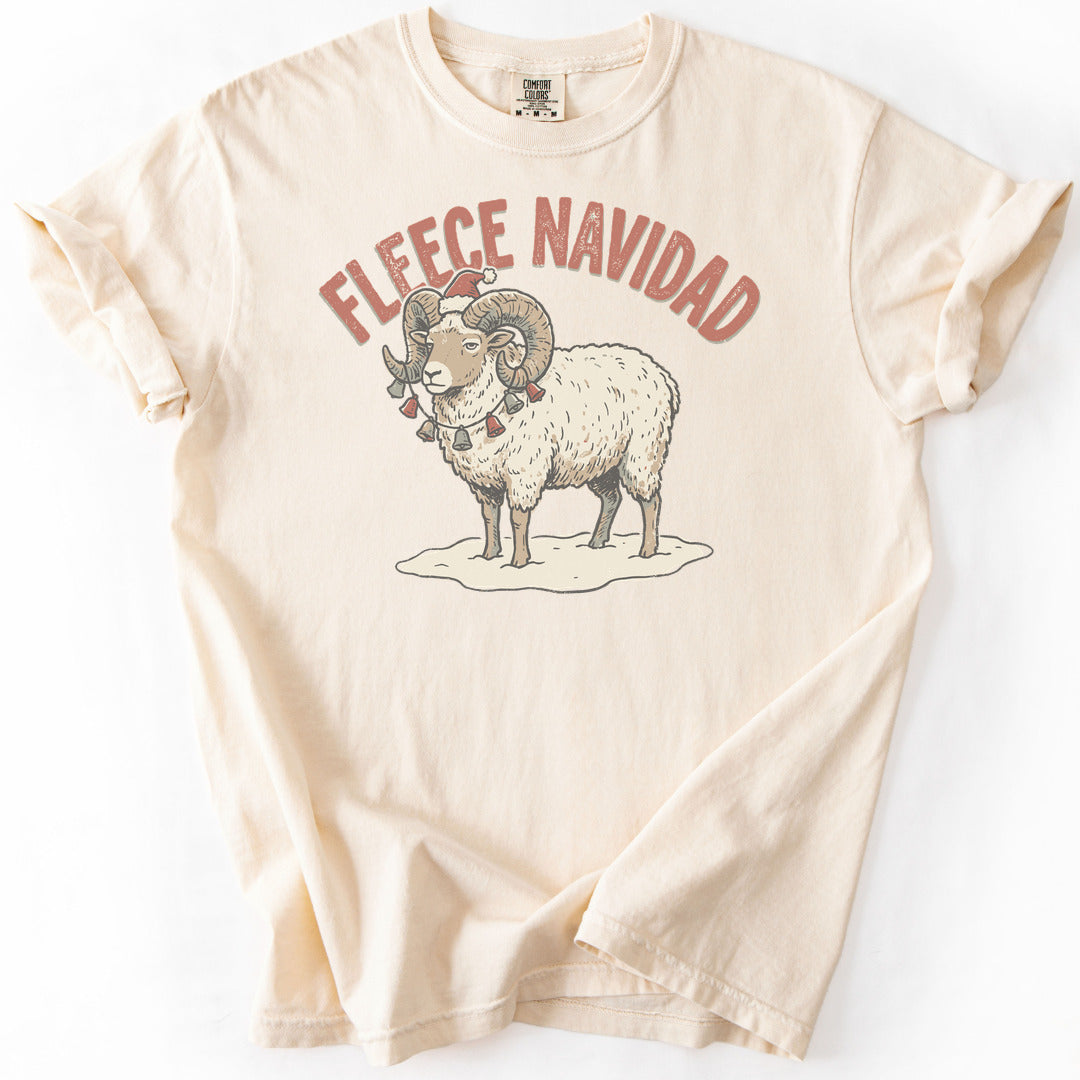 Fleece Navidad Premium - Ivory