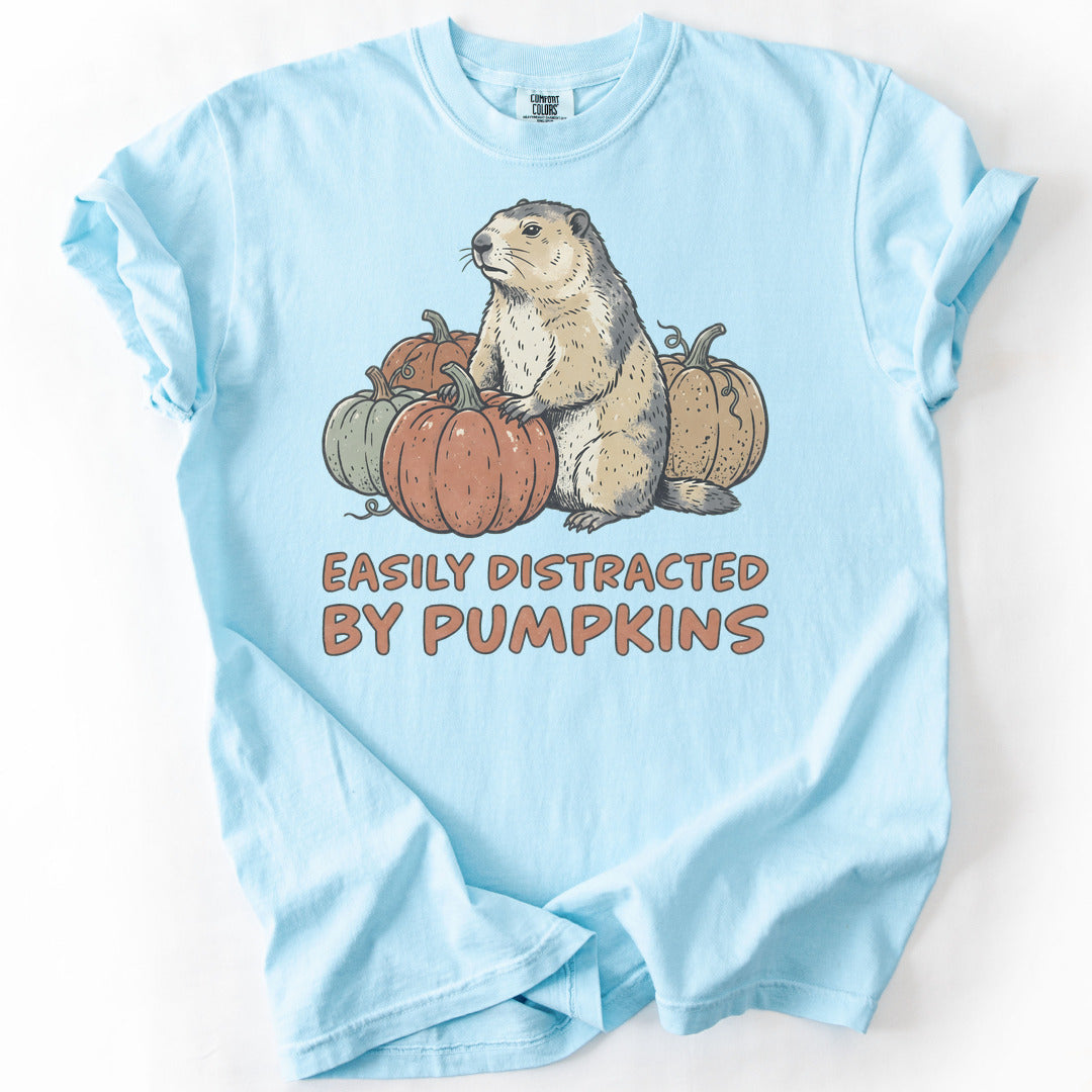 Easily Distracted by Pumpkins Premium - Chambray
