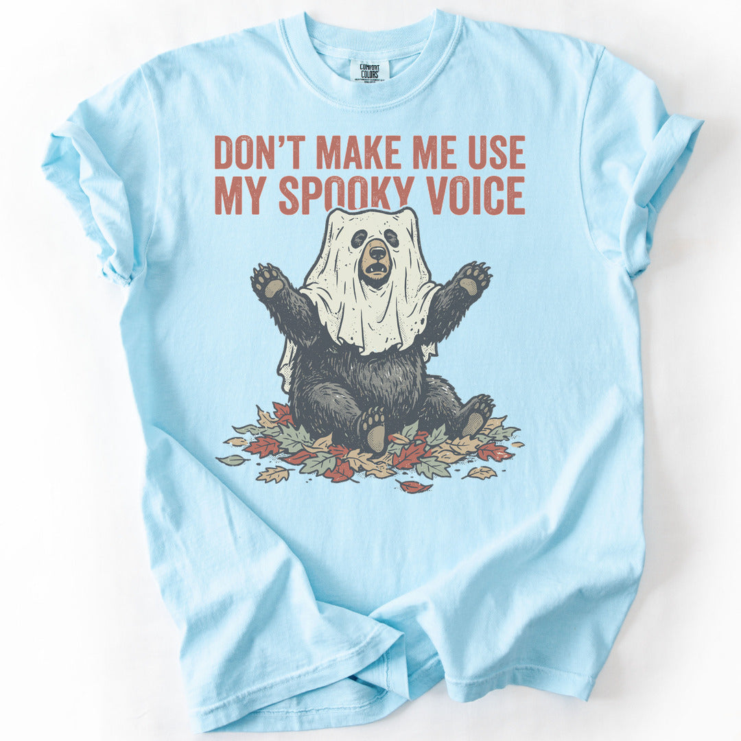 Don't Make Me Use My Spooky Voice Premium - Chambray