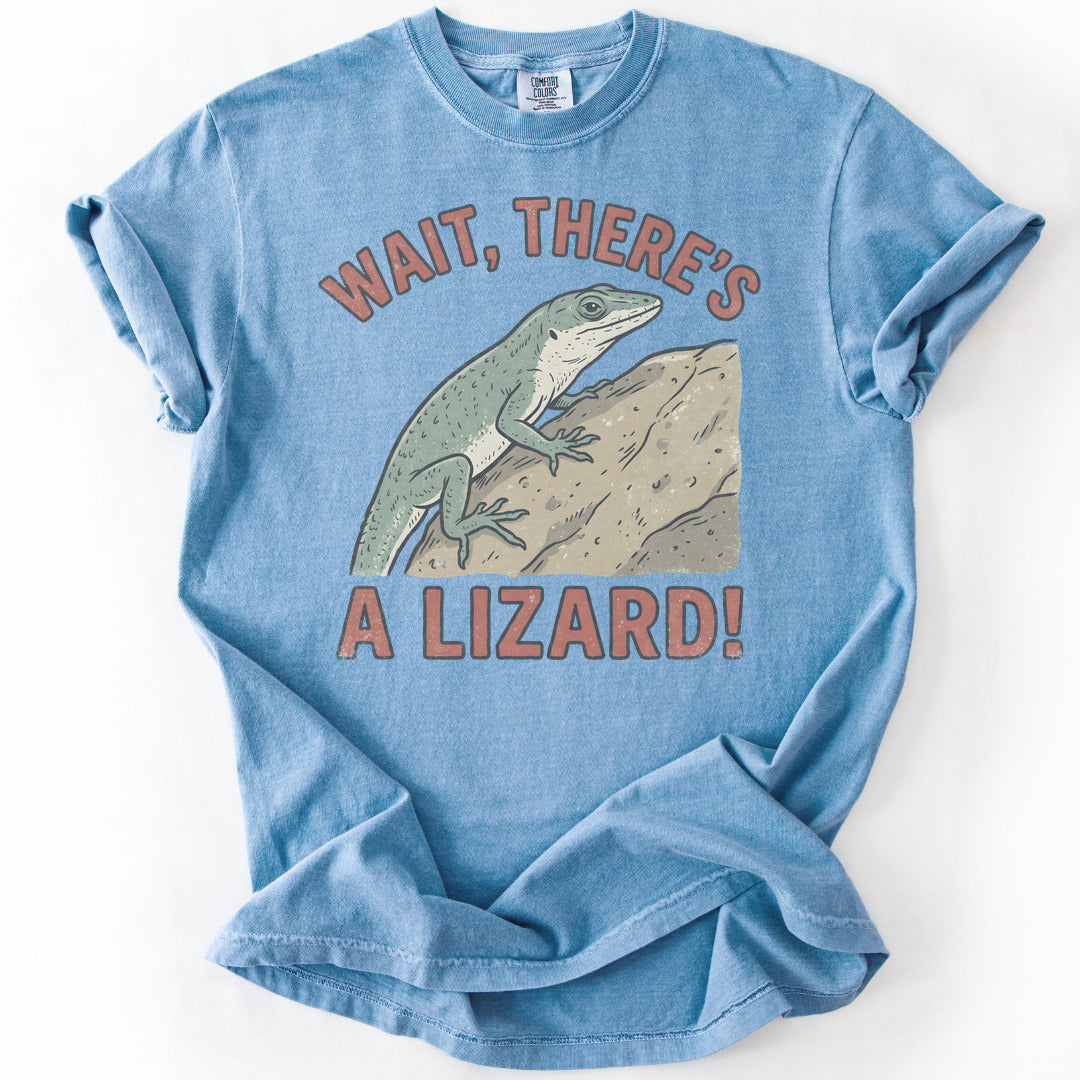 Wait, There's a Lizard! II Premium - Washed Denim