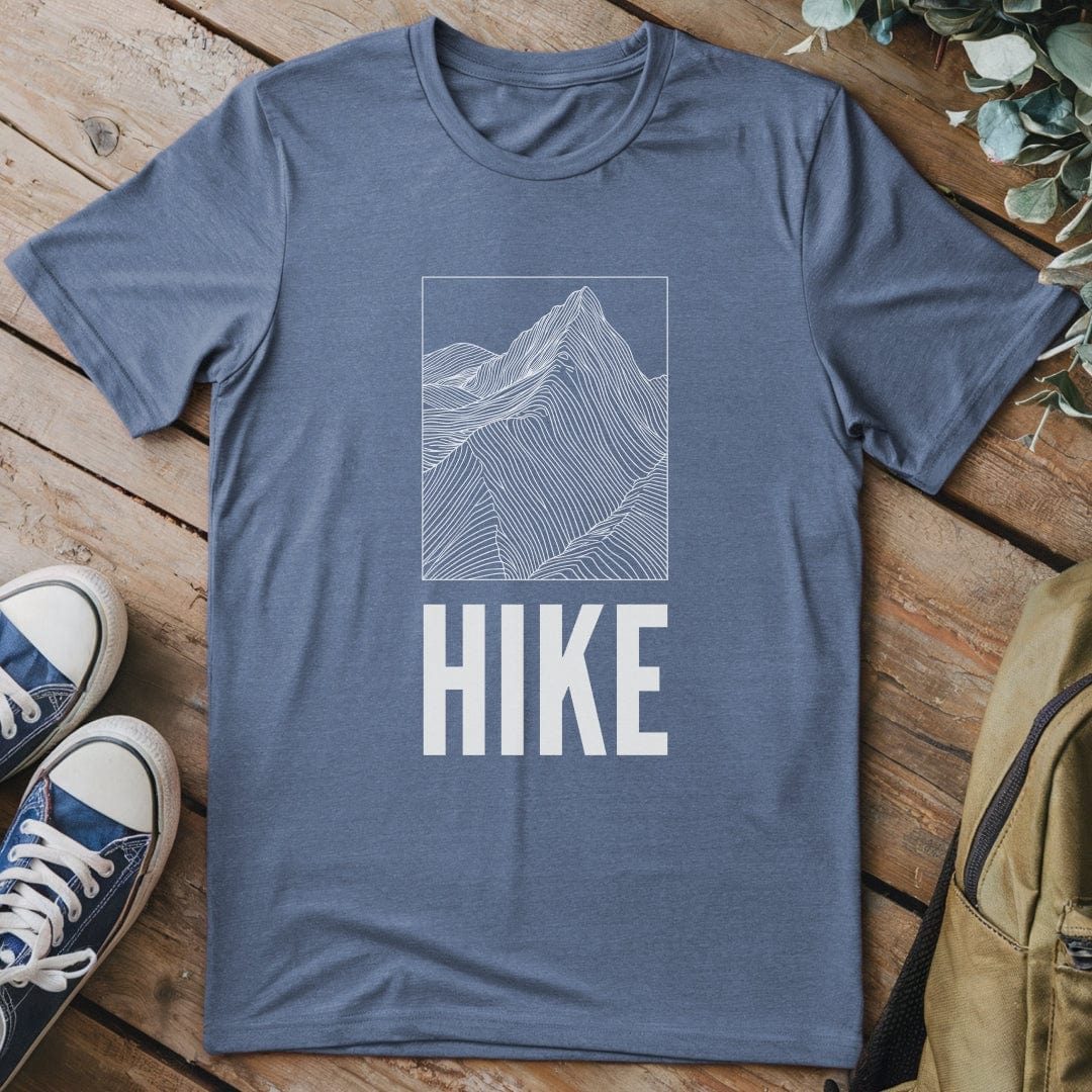 T-Shirt Heather Indigo / S HIKE Abstract T-Shirt