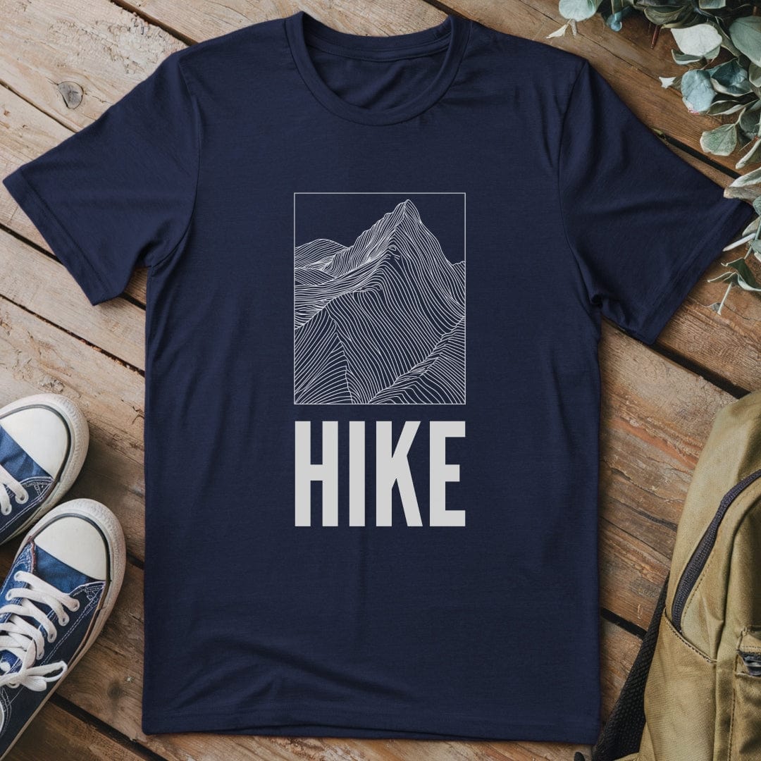 T-Shirt Navy / S HIKE Abstract T-Shirt
