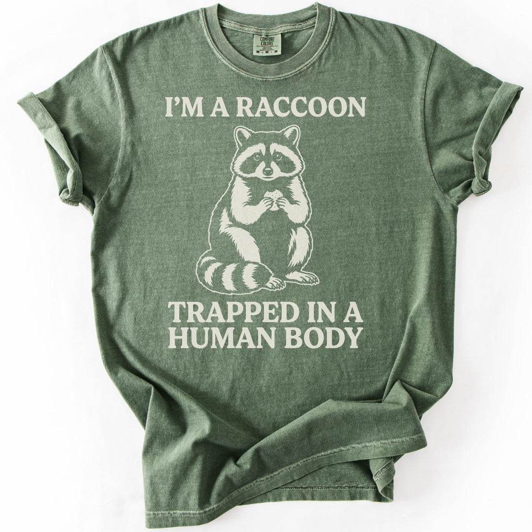 I'm a Raccoon Trapped in a Human Body Premium - Moss