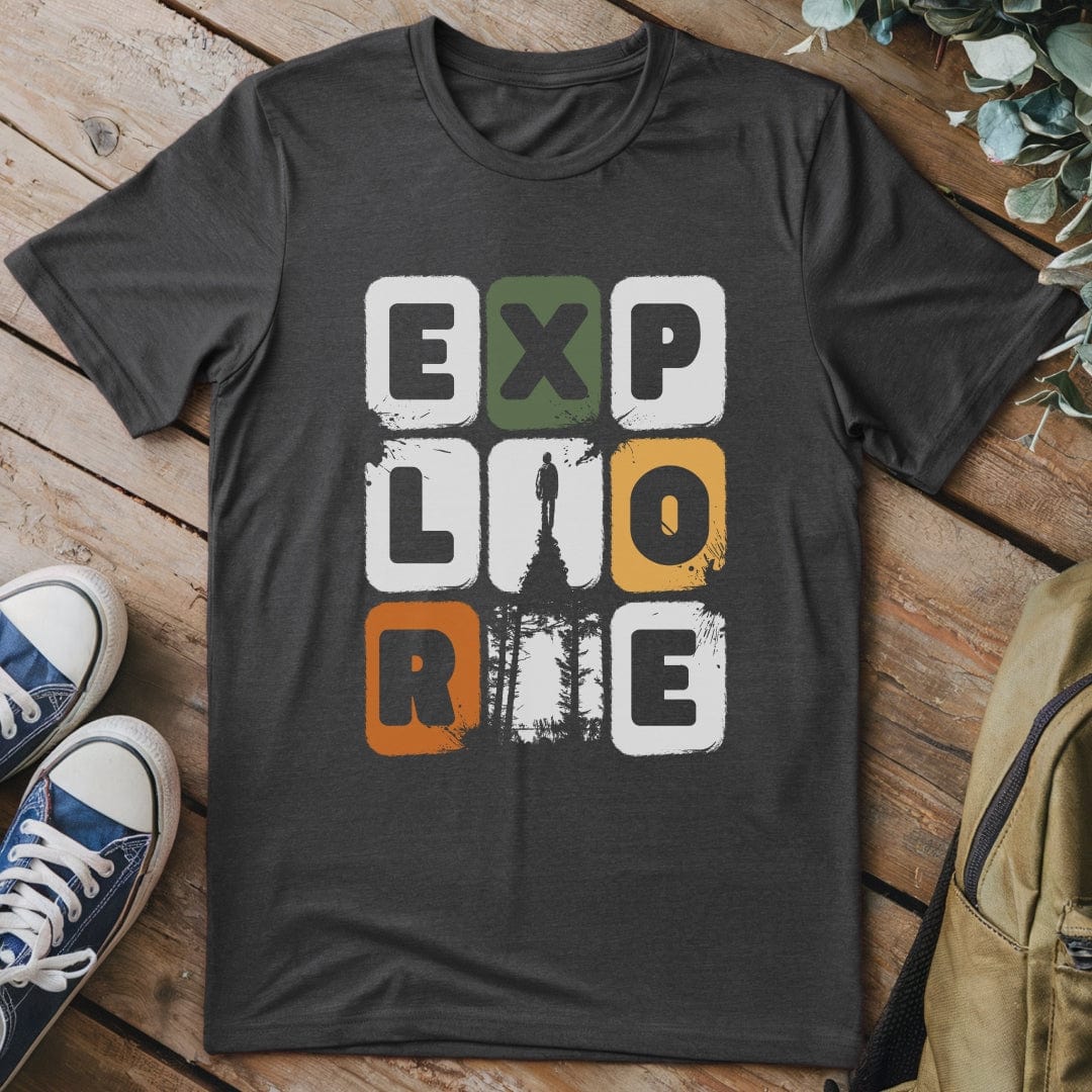 T-Shirt Dark Heather / S EXPLORE SHUFFLE T-Shirt
