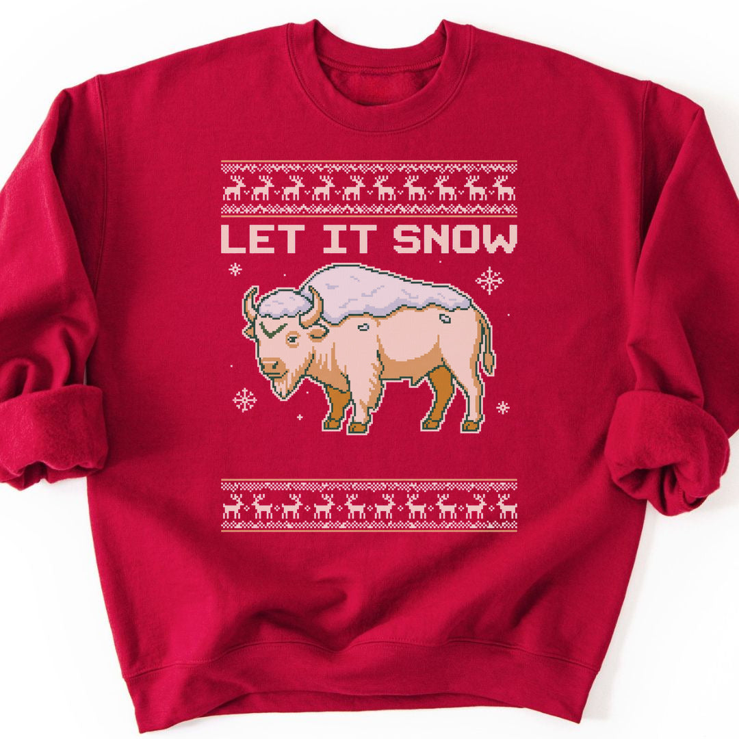 Let It Snow Sweatshirt - Cardinal Red